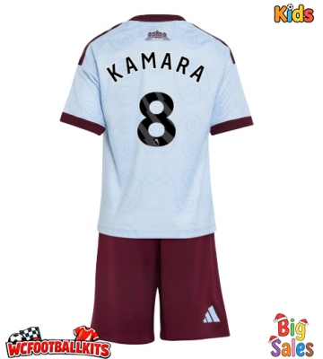 Aston Villa Boubacar Kamara #8 Replica Third Stadium Kit for Kids 2026-27 Short Sleeve (+ pants)